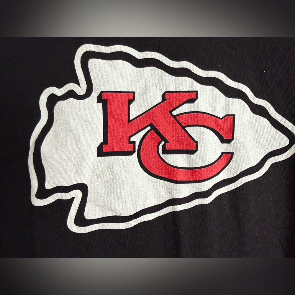 Unisex FOCO Kansas City Chiefs Black‎ T-Shirt Size Large
